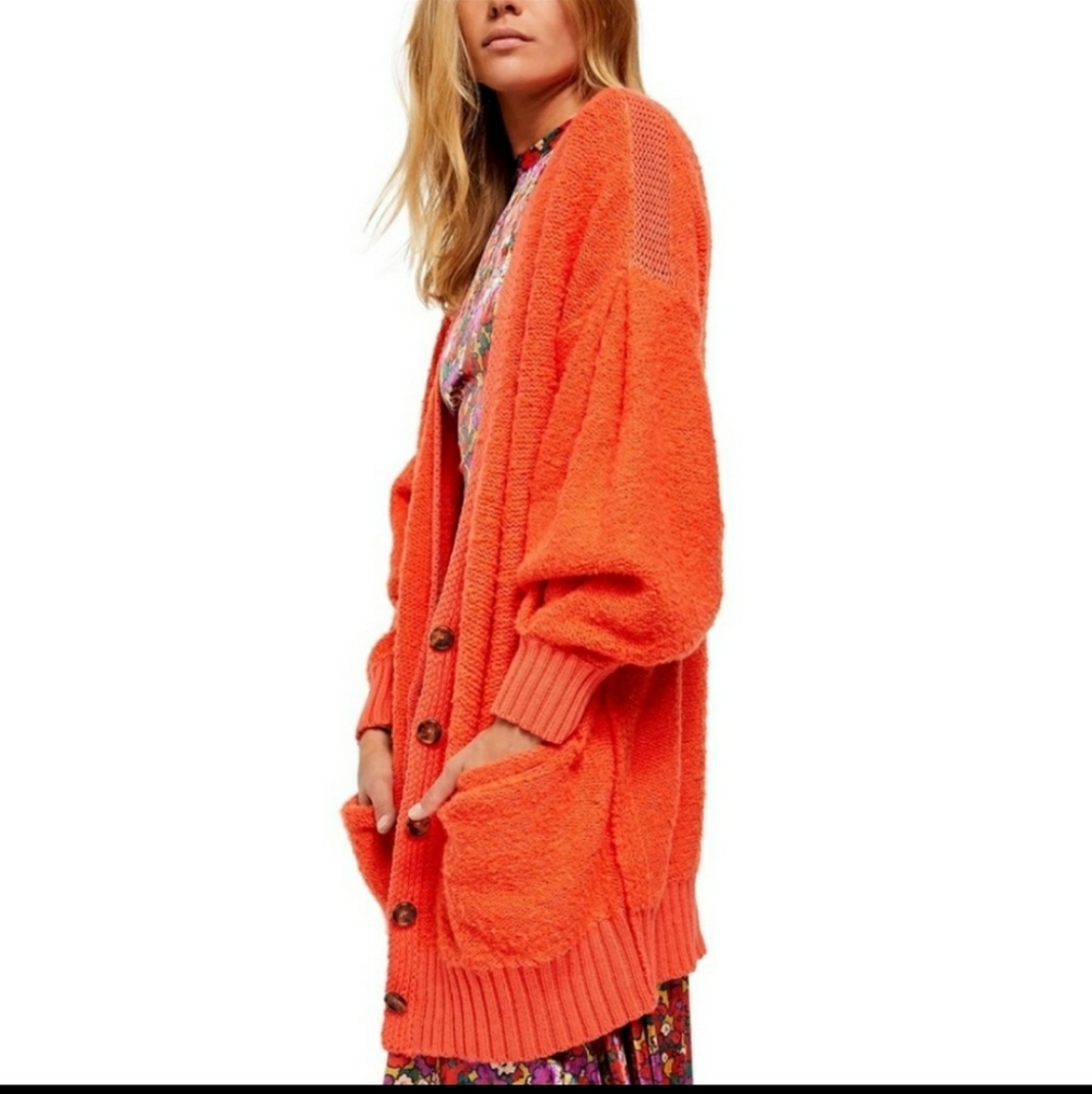 Free People Snow Drop Alpaca Long Cardigan